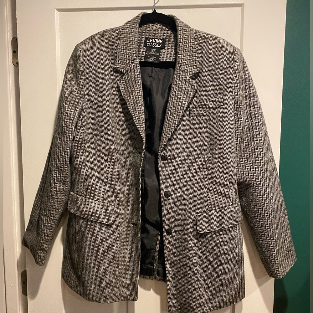 Levine Classics Vintage Herringbone Blazer